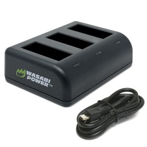 Wasabi Power Triple USB Battery Charger for GoPro MAX, ACDBD-001, ACBAT-001