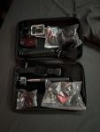 Go Pro 20+ Piece accessory Kit and Bag. Waterproof Case And Tri-pod. No Camera