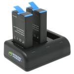 Wasabi Power Triple USB Battery Charger for GoPro MAX, ACDBD-001, ACBAT-001
