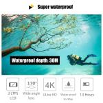 4K Action Camera/ Sport Camera Wifi 1080P HD Waterproof DVR Camcorder for Go Pro