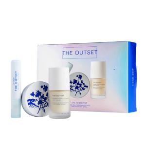The Outset Hero Edit Skincare Kit – Prep Serum, Barrier Balm & Lip Oasis – Hydrating, Gentle & Fragrance-Free – Vegan, Gluten-Free, Clean Beauty for All Skin Types
