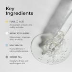 Bigger Than Beauty Skincare Liquid Brilliance Super Serum, Lightweight Hydrating Face Serum with Vitamin E & Amino Acids for Women, Moisturizer for All Skin Types, Daily Skin Care Routine, Vegan