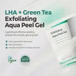 MOTHER MADE LHA Green Tea Exfoliating Aqua Peel Gel, Pore Care, Gentle Facial Exfoliator, Dead Skin Remover, Natural Cellulose for Peeling, Vegan, Korean Skincare, 2 Pack (100ml / 3.38 fl.oz)