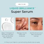 Bigger Than Beauty Skincare Liquid Brilliance Super Serum, Lightweight Hydrating Face Serum with Vitamin E & Amino Acids for Women, Moisturizer for All Skin Types, Daily Skin Care Routine, Vegan