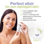 YOUN Beauty 20% Vitamin C Face Serum with Hyaluronic Acid, Ferulic Acid & Vitamin E by Holistic Plastic Surgeon Dr. Anthony Youn | Antioxidant Serum for Face for Skin Hydration, 60 ml