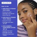 Evereden Kids Daily 1-2-3 Routine Bundle: Clean & Vegan Skincare for Kids – Hydrating & Gentle Tween Skincare Set with Multi-Vitamin Face Wash, Face Cream, & SPF 30 Mineral Sunscreen