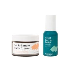 KraveBeauty Hydration Duo – Great Barrier Relief + Oat So Simple Moisturizer, Korean-Inspired Hydrating & Calming Skincare Duo, Vegan & Cruelty-Free, 1.52 fl oz + 2.7 fl oz