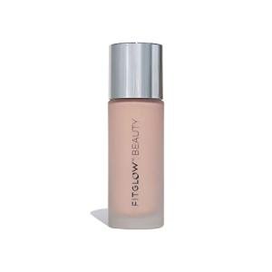 Fitglow Beauty Foundation+ | Vegan Skin-Treating Foundation with Peptides & Plant Collagen | Buildable Medium-Full Coverage, Natural Finish | Hydrating, Anti-Aging, Pore-Friendly | F2.5-30ml