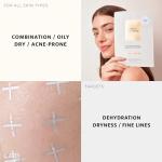 LEMON & BEAKER Brightening Face Masks Pack of 5 - Vegan Korean Face Mask & Microcurrent Gel Sheet Skin Care - Manuka Essential Oil, Hyaluronic Acid & More Potent Botanical Skin Brightening Gel Complex