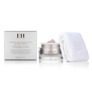 Emma Hardie 50ml Purifying Pink Clay Detox Mask with Cleansing Cloth, To Cleanse, Balance, Exfoliate & Rejuvenate Skin, Suitable for Most Skin Types, Including Sensitive Skin, Vegan & Cruelty Free