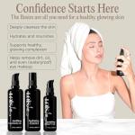 Loïs Lee 3-Step Beauty Ritual Skin Care Set – Cleansing Oil, Hydrating Essence & Beauty Oil – Waterless, Fragrance-Free, 100% Natural, & Vegan Facial Kit – 3-Month Set