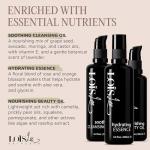 Loïs Lee 3-Step Beauty Ritual Skin Care Set – Cleansing Oil, Hydrating Essence & Beauty Oil – Waterless, Fragrance-Free, 100% Natural, & Vegan Facial Kit – 3-Month Set