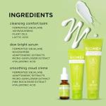 IMAGE Skincare, BIOME+ Microbiome Essentials Skin Barrier Defense Gift Set, 3-Step Regimen with Facial Cleansing Balm, Dew Serum and Smoothing Cream, Travel Size