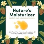 HobaCare Bulk Jojoba Oil - 100% Pure Hexane Free Unrefined Carrier Oil for Soap Making, Hair, Face, Beard, Scalp, Skincare Spa - Natural, Vegan, Long Shelf Life (128 oz Gallon)