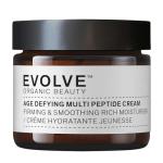 Evolve Organic Beauty - Age Defying Multi Peptide Cream | Firm, Smooth, Moisturize, Nourish | Sacha Inchi Peptides, Ceramides | Vegan, Clean, Cruelty-Free Beauty (2 fl oz | 60 mL)