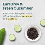 ATTITUDE Body Wash, EWG Verified Shower Gel, Dermatologically Tested, Plant and Mineral-Based, Vegan Personal Care Products, Earl Grey & Fresh Cucumber Scent, 16 Fl Oz (Pack of 6)