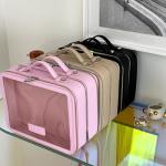 ETOILE - Large Twin Cosmetic Case Black - Dual Compartment Cosmetic Beauty Organizer & Toiletry Case