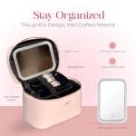 Air Glow Makeup Bag, Cosmetic makeup Travel bag, cosmetic bags for women Case with Zipper Closure