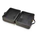 ETOILE - Large Twin Cosmetic Case Black - Dual Compartment Cosmetic Beauty Organizer & Toiletry Case