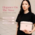 Air Glow Makeup Bag, Cosmetic makeup Travel bag, cosmetic bags for women Case with Zipper Closure