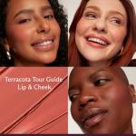 Subtl Staks 5-in-1 Travel Makeup kit by subtl beauty - eyeshadow duo, powder blush, cream highlighter, lip and cheek, lip balm - free travel mirror and brush - stackable makeup for travel