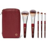 BK BEAUTY Travel Brush Set with Pouch 5-Piece Vegan, Cruelty-Free Brushes for Face & Eyes | Lightweight, Durable Makeup Brushes in Vegan Leather Pouch Perfect Travel-Size Makeup Brush Set