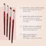 BK BEAUTY - CORE LINE EXTENSION EYE SET (4PC) - Professional Eyeshadow Brush Set for Precise Makeup Placement & Blending | Premium Eye Makeup Brushes for Flawless Application
