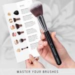 Niré Beauty 15piece Award Winning Professional Makeup Brush Set: Vegan Makeup Brushes with Case, Makeup Sponge, Brush Cleaner, Guide, Gift Box