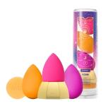 Beautyblender® | Cosmo Beauty Blender 5-Piece Essentials Set - 3 Makeup Sponges, 1 Sponge & Brush Cleanser, Nest Stand, Professional Application, Vegan & Cruelty Free, Made in the USA