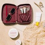 BK BEAUTY Travel Brush Set with Pouch 5-Piece Vegan, Cruelty-Free Brushes for Face & Eyes | Lightweight, Durable Makeup Brushes in Vegan Leather Pouch Perfect Travel-Size Makeup Brush Set