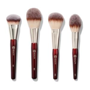 BK BEAUTY - ESSENTIALS FACE BRUSH SET (4PC) - Professional Makeup Brush Set for Liquid or Cream Foundations, Powder, Bronzer, Blush | Premium Makeup Brushes for Flawless Application
