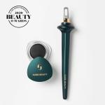 Guide Beauty Eyeliner Duo, GUIDE Wand & Line Luxe/Long-Wear Eyeliner Cream (Brown), Multi-Purpose Make-Up Application Tool, Universal Design for Easy Eye & Lip Liner