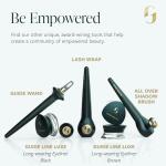 Guide Beauty Eyeliner Duo, GUIDE Wand & Line Luxe/Long-Wear Eyeliner Cream (Brown), Multi-Purpose Make-Up Application Tool, Universal Design for Easy Eye & Lip Liner