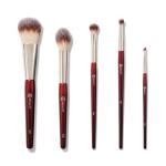 BK BEAUTY - PRECISION BRUSH COLLECTION (5PC) - Professional Makeup Brush Set for Bronzer, Blush, Contour, Powder & Eye Makeup | Premium Face Brushes for Flawless Application