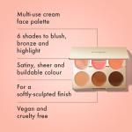 ICONIC LONDON Multi-Use Cream Blush, Bronze and Highlight Palette | Cruelty-Free, Vegan Makeup