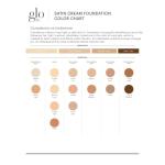 Glo Skin Beauty Satin Cream Foundation Makeup for Face, Natural Fair - Full Coverage, Semi Matte Finish, Conceal Blemishes & Even Skin Tone