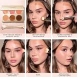 ICONIC LONDON Multi-Use Cream Blush, Bronze and Highlight Palette | Cruelty-Free, Vegan Makeup