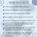 All in Beauty Henna Starter Eyebrow Coloring Kit, Eyebrows Henna Bundle for Brow Coloring, Vegan, Made from Natural and Harmless Ingredients, Tint your Brows, Long Lasting and Waterproof