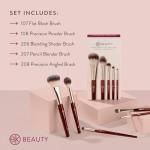 BK BEAUTY - PRECISION BRUSH COLLECTION (5PC) - Professional Makeup Brush Set for Bronzer, Blush, Contour, Powder & Eye Makeup | Premium Face Brushes for Flawless Application