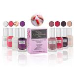 Christmas Nail Polish Dream Nails - Natural Nail Polish Base Coat Set – Natural Nail Polish Remover Wipes - NonToxic Nail Art | Vegan and Cruelty-Free Nail Paint (Pack of 9)