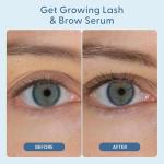 Get Growing Lash & Brow Serum – Thicker, Fuller Looking Lashes & Brows - Ophthalmologist Developed, Safe for Sensitive Eyes - Vegan, Cruelty-Free, Clean Ingredients