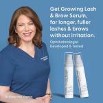 Get Growing Lash & Brow Serum – Thicker, Fuller Looking Lashes & Brows - Ophthalmologist Developed, Safe for Sensitive Eyes - Vegan, Cruelty-Free, Clean Ingredients