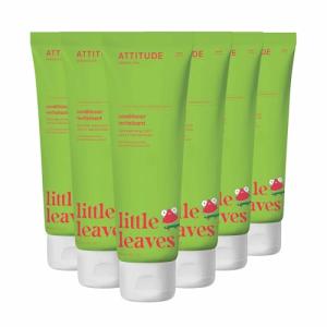 ATTITUDE Hair Conditioner for Kids, Dermatologically Tested Products, Plant- and Mineral-Based Detangler, Vegan, Watermelon & Coco, 8 Fl Oz (Pack of 6)