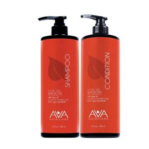 Ava Haircare - Smooth Shampoo And Conditioner - Vegan, Sulphate Free, Paraben Free, Cruelty Free (Set of 2, 33oz Each)
