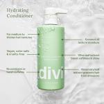 Divi Hydrating Shampoo and Conditioner Set for Women and Men - Gently Cleanses, Removes Scalp Buildup, Hydrates, and Nourishes Hair, Strengthens All Hair Types, Vegan, Cruelty-Free, 2 x 12 Fl Oz