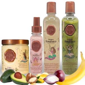 Ritual Botánico Keratina Orgánica | Treatment to Straighten, Repair and Relax Hair | All Natural, Organic & Vegan Ingredients | Product of Colombia | 4 Piece Kit