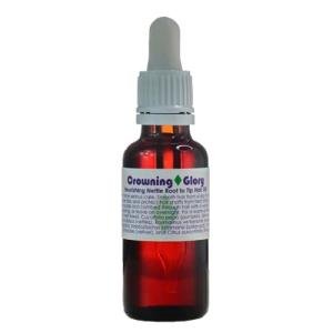 LIVING LIBATIONS - Organic Crowning Glory Nourishing Nettle Hair Oil | Natural, Wildcrafted, Vegan Clean Beauty (1 fl oz | 30 mL)