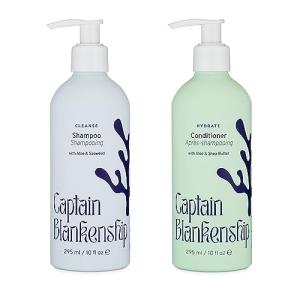 Captain Blankenship Cleanse Shampoo & Hydrate Conditioner Set | Gently Cleanses, Moisturizes & Restores Shine | Color-Safe, Organic, Sulfate-Free, Vegan Haircare - 10 oz (each)