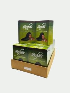 Reshma Beauty 100% Natural Organic Henna Powder for Hair with 6 Ayurvedic Herbs Indigo, Henna, Ratanjot Roots, Amla, Bhilawa Nuts, & Shikakai, Heena - 5.29 oz Each, Pack of 12 (Dark Chocolate)