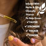 Vegan Mia USDA Organic Rosemary Oil for Hair Growth with Castor, Jojoba, Argan, Amla & More Deeply Hydrates & Intense Nourishment for Itchy Scalp, Stubborn Dandruff & Dry Scalp Treatment, 3 Pack